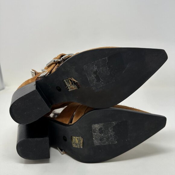 Jeffrey Campbell Caceres Ankle Boots Brown Size 8 - Picture 4 of 16